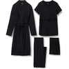 Amazon Essentials Women’s Soft Modal Nursing Maternity Sleepwear Pajama Bundle, 4 Piece(Black)