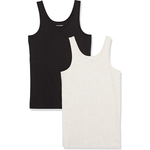 Amazon Essentials Maternity Tank Tops for Women, Comfortable and Stylish Basics, Pack of 2(Beige/Black)