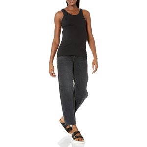 Amazon Essentials Maternity Tank Tops for Women, Comfortable and Stylish Basics, Pack of 2(Black)