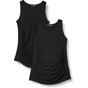 Amazon Essentials Women’s Active Maternity Tank Top, Multipacks(Black)