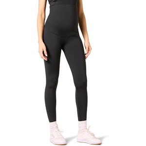 Amazon Essentials Women’s Maternity Leggings Over the Belly, Active Sculpt, Full Length, Pregnancy Pants(Black)