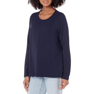 Amazon Essentials Women’s Nursing T-Shirt for Breastfeeding, Maternity Clothes(Navy)