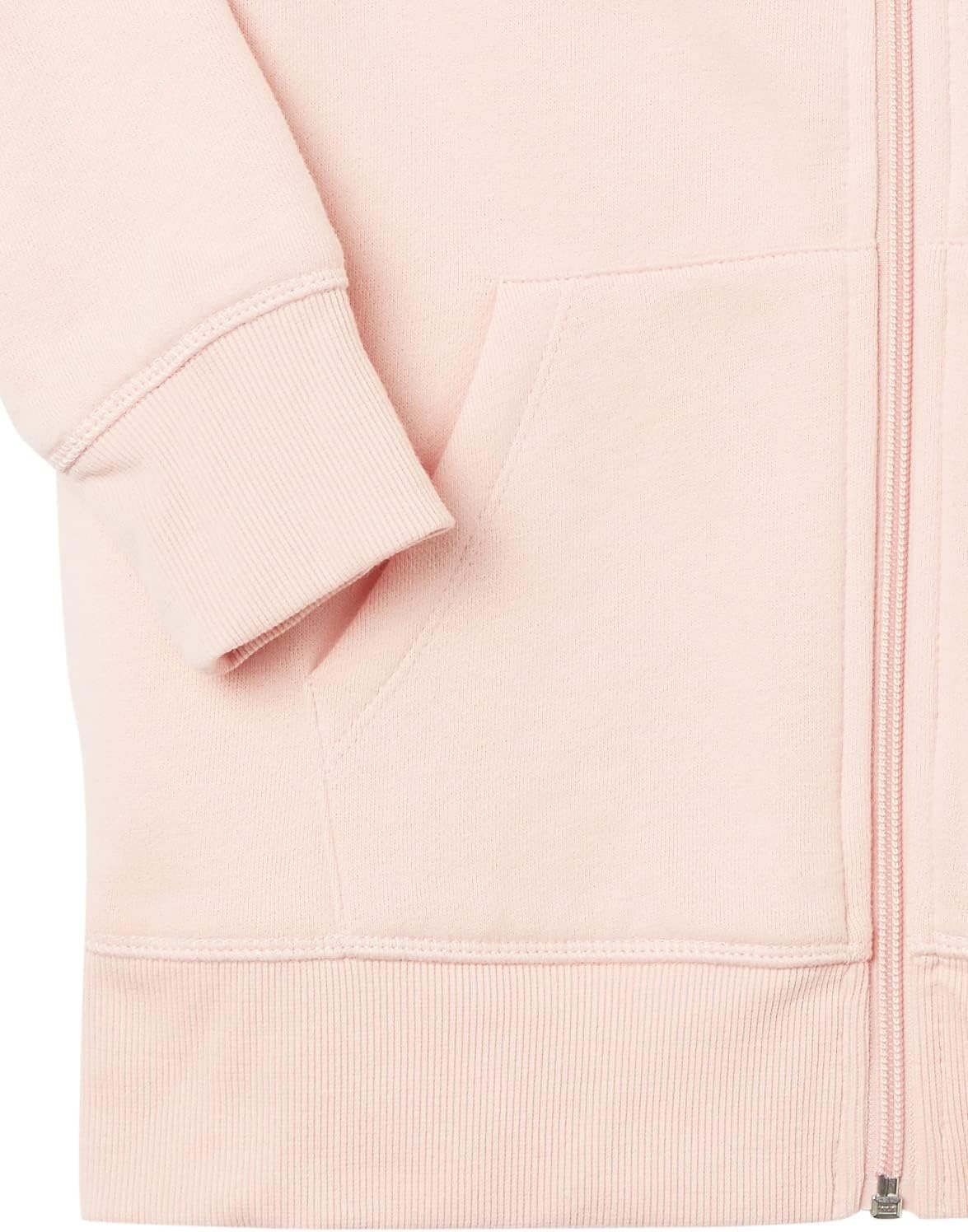image:imageAmazon Essentials Womens SherpaLined Fleece FullZip Hooded Jacket with Drawstring Available in Plus SizeLight Pink