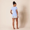 Amazon Essentials Women’s Cotton Poplin Short and Sleep Tee Set, Loungewear Pajamas(Blue Floral)