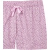 Amazon Essentials Women’s Cotton Poplin Short and Sleep Tee Set, Loungewear Pajamas(Light Pink  Mini Cherry Print)