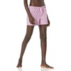 Amazon Essentials Women’s Cotton Poplin Short and Sleep Tee Set, Loungewear Pajamas(Light Pink  Mini Cherry Print)