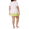 Amazon Essentials Women’s Cotton Poplin Short and Sleep Tee Set, Loungewear Pajamas(Pink Petal Print)