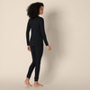 Amazon Essentials Women’s Cotton Thermal Long Underwear Pajama Sets(Black)