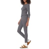 Amazon Essentials Women’s Cotton Thermal Long Underwear Pajama Sets(Charcoal)