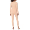 Amazon Essentials Women’s Cotton Thermal Long Underwear Pajama Sets(Coral Pink)