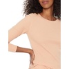 Amazon Essentials Women’s Cotton Thermal Long Underwear Pajama Sets(Coral Pink)