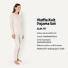 Amazon Essentials Women’s Cotton Thermal Long Underwear Pajama Sets(Natural)