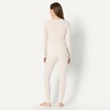 Amazon Essentials Women’s Cotton Thermal Long Underwear Pajama Sets(Natural)