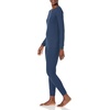 Amazon Essentials Women’s Cotton Thermal Long Underwear Pajama Sets(Navy)