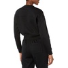 Amazon Essentials Women’s Cropped Drop Shoulder Long Sleeve Sweatshirt (Available in Plus Size)(Black)