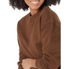 Amazon Essentials Women’s Cropped Drop Shoulder Long Sleeve Sweatshirt (Available in Plus Size)(Deep Brown)