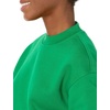 Amazon Essentials Women’s Cropped Drop Shoulder Long Sleeve Sweatshirt (Available in Plus Size)(Green)