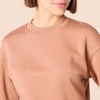 Amazon Essentials Women’s Cropped Drop Shoulder Long Sleeve Sweatshirt (Available in Plus Size)(Light Brown)