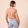 Amazon Essentials Women’s Cropped Drop Shoulder Long Sleeve Sweatshirt (Available in Plus Size)(Light Brown)