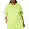 Amazon Essentials Women’s Cropped Drop Shoulder Long Sleeve Sweatshirt (Available in Plus Size)(Lime Green)