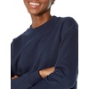 Amazon Essentials Women’s Cropped Drop Shoulder Long Sleeve Sweatshirt (Available in Plus Size)(Navy)