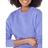 Amazon Essentials Women’s Cropped Drop Shoulder Long Sleeve Sweatshirt (Available in Plus Size)(Purple Blue)