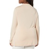 Amazon Essentials Women’s Jersey Long-Sleeve Mock Neck Swing Tunic Top, Relaxed Fit Pullover(Beige)