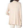 Amazon Essentials Women’s Jersey Long-Sleeve Mock Neck Swing Tunic Top, Relaxed Fit Pullover(Beige)