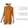 Amazon Essentials Women’s Jersey Long-Sleeve Mock Neck Swing Tunic Top, Relaxed Fit Pullover(Dark Chestnut Brown)