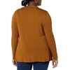 Amazon Essentials Women’s Jersey Long-Sleeve Mock Neck Swing Tunic Top, Relaxed Fit Pullover(Dark Chestnut Brown)
