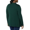 Amazon Essentials Women’s Jersey Long-Sleeve Mock Neck Swing Tunic Top, Relaxed Fit Pullover(Deep Green)