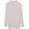 Amazon Essentials Women’s Jersey Long-Sleeve Mock Neck Swing Tunic Top, Relaxed Fit Pullover(Grey)