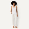 Amazon Essentials Women’s Pajama Pants, Lightweight Knit Jersey Jogger(Ivory)