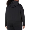 Amazon Essentials Women’s Relaxed Fit Crop Pullover Hoodie Sweatshirt with Drawstring, Soft (Available in Plus Size)(Black)