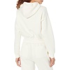 Amazon Essentials Women’s Relaxed Fit Crop Pullover Hoodie Sweatshirt with Drawstring, Soft (Available in Plus Size)(Eggshell White)