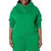 Amazon Essentials Women’s Relaxed Fit Crop Pullover Hoodie Sweatshirt with Drawstring, Soft (Available in Plus Size)(Green)