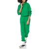 Amazon Essentials Women’s Relaxed Fit Crop Pullover Hoodie Sweatshirt with Drawstring, Soft (Available in Plus Size)(Green)