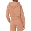 Amazon Essentials Women’s Relaxed Fit Crop Pullover Hoodie Sweatshirt with Drawstring, Soft (Available in Plus Size)(Light Brown)