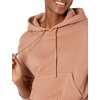 Amazon Essentials Women’s Relaxed Fit Crop Pullover Hoodie Sweatshirt with Drawstring, Soft (Available in Plus Size)(Light Brown)