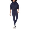 Amazon Essentials Women’s Relaxed Fit Crop Pullover Hoodie Sweatshirt with Drawstring, Soft (Available in Plus Size)(Navy)