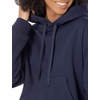 Amazon Essentials Women’s Relaxed Fit Crop Pullover Hoodie Sweatshirt with Drawstring, Soft (Available in Plus Size)(Navy)