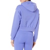 Amazon Essentials Women’s Relaxed Fit Crop Pullover Hoodie Sweatshirt with Drawstring, Soft (Available in Plus Size)(Purple Blue)