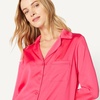 Amazon Essentials Women’s Satin Long Sleeve Shirt and Pant Pajama Set(Hot Pink)
