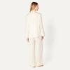 Amazon Essentials Women’s Satin Long Sleeve Shirt and Pant Pajama Set(Ivory)