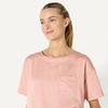 Amazon Essentials Women’s Satin Pajama Top and Shorts Set(Dusty Rose)