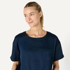 Amazon Essentials Women’s Satin Pajama Top and Shorts Set(Navy)