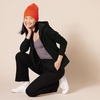 Amazon Essentials Women’s Sherpa-Lined Fleece Full-Zip Hooded Jacket with Drawstring (Available in Plus Size)(Black)
