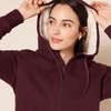 Amazon Essentials Women’s Sherpa-Lined Fleece Full-Zip Hooded Jacket with Drawstring (Available in Plus Size)(Burgundy)