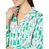 Amazon Essentials Women’s Woven Flannel Notch Collar Nightgown (Available in Plus Size)(Ecru Festive Tree)