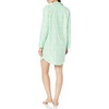Amazon Essentials Women’s Woven Flannel Notch Collar Nightgown (Available in Plus Size)(Mint Green Forest Animals)